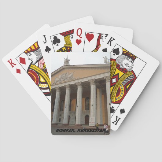 Bishkek Frunze Opernhaus Spielkarten (Rückseite)