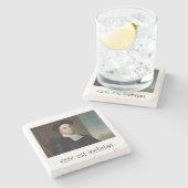 Bishop Berkeley Philosophy Coaster Steinuntersetzer (Seitenansicht)
