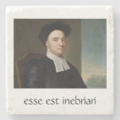Bishop Berkeley Philosophy Coaster Steinuntersetzer (Vorderseite)