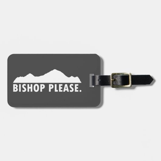 Bishop Bitte Gepäckanhänger (Vorderseite horizontal)