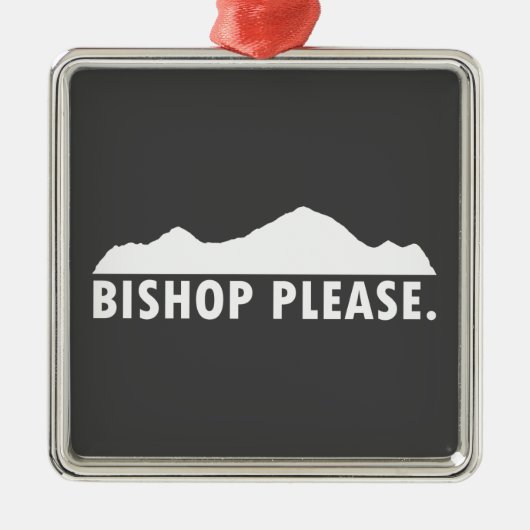 Bishop Bitte Ornament Aus Metall (Vorne)