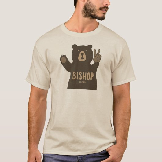Bishop California Peace Bear T-Shirt (Vorderseite)