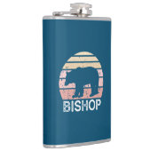 Bishop California Retro Bär Flachmann (Rechts)