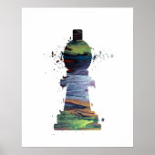 Bishop - Chess - Art Poster (Vorne)