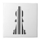 BISHOP CHESS PIECE BAR CODE Bishops Barcode Fliese (Vorderseite)