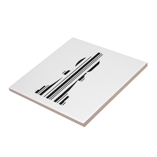 BISHOP CHESS PIECE BAR CODE Bishops Barcode Fliese (Seite)