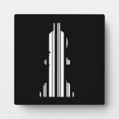 BISHOP CHESS PIECE BAR CODE Bishops Barcode Fotoplatte (Vorderseite)