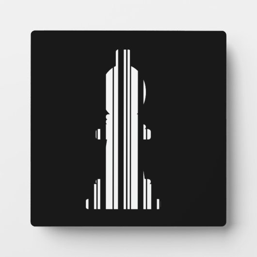 BISHOP CHESS PIECE BAR CODE Bishops Barcode Fotoplatte (Vorderseite)
