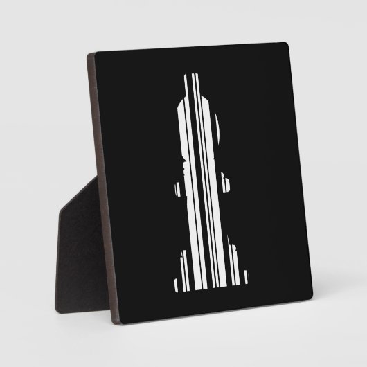 BISHOP CHESS PIECE BAR CODE Bishops Barcode Fotoplatte (Vorderseite)