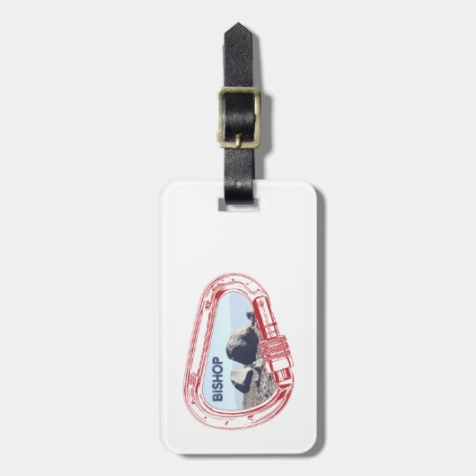 Bishop Climbing Carabiner Gepäckanhänger (Vorderseite vertikal)