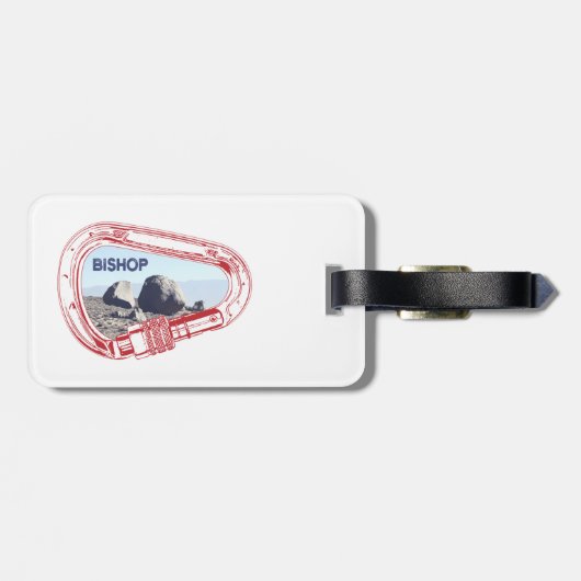 Bishop Climbing Carabiner Gepäckanhänger (Rückseite horizontal)