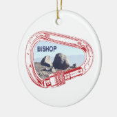Bishop Climbing Carabiner Keramik Ornament (Links)