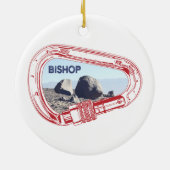Bishop Climbing Carabiner Keramik Ornament (Hinten)