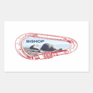 Bishop Climbing Carabiner Rechteckiger Aufkleber
