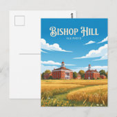 Bishop Hill Illinois Postkarte (Vorne/Hinten)
