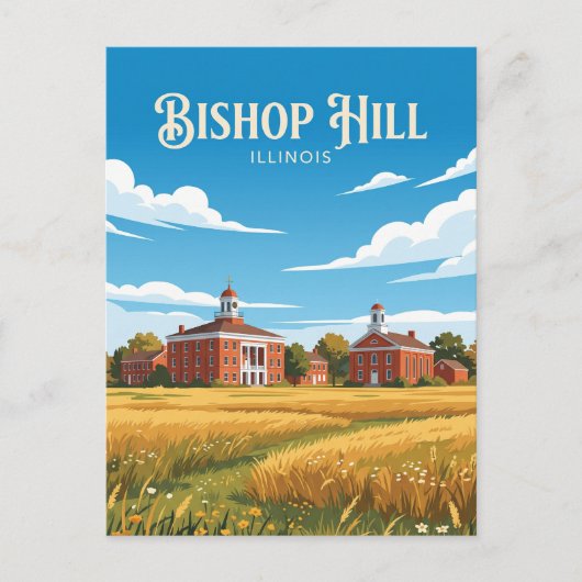 Bishop Hill Illinois Postkarte (Vorderseite)