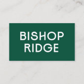 Bishop Ridge Cards Visitenkarte (Rückseite)