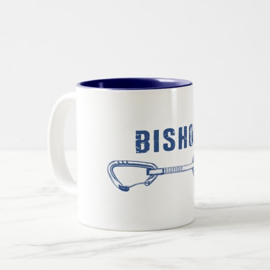 Bishop Rock Climbing Quickdrag Zweifarbige Tasse (Vorderseite Links)