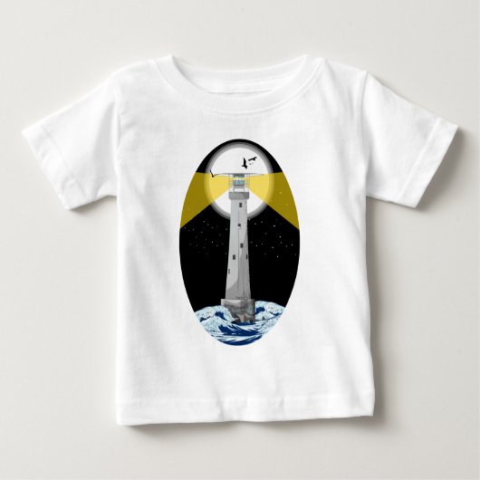 Bishop Rock Lighthouse Baby T-shirt (Vorderseite)