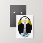 Bishop Rock Lighthouse Button (Vorderseite/Rückseite)