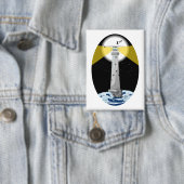 Bishop Rock Lighthouse Button (Insitu)