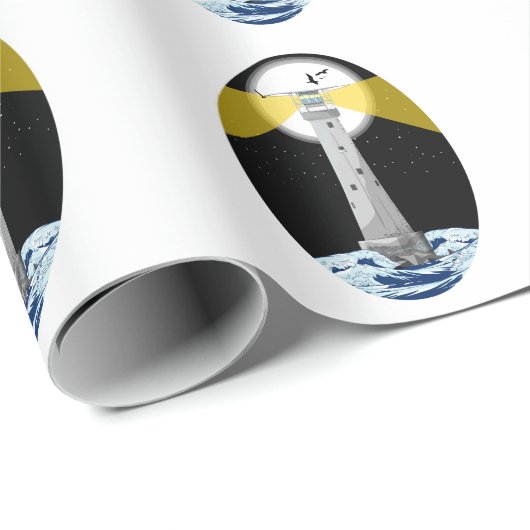 Bishop Rock Lighthouse Geschenkpapier (Rolleneckpunkt)