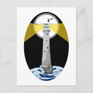 Bishop Rock Lighthouse Postkarte