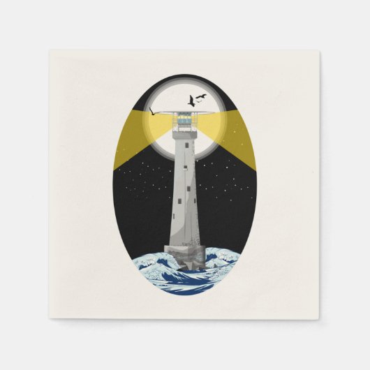 Bishop Rock Lighthouse Serviette (Vorderseite)