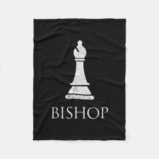 Bishop Schach Piece Spiel Matching Simple Hallowee Fleecedecke (Vorderseite)