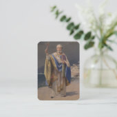 BISHOP ST. NICHOLAS OF MYRA PRAYER RELIGIOUS PLATZKARTE (Stehend Vorderseite)