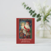 BISHOP ST. NICHOLAS VON MYRA PRAYER HOLY CARDS VISITENKARTE (Stehend Vorderseite)