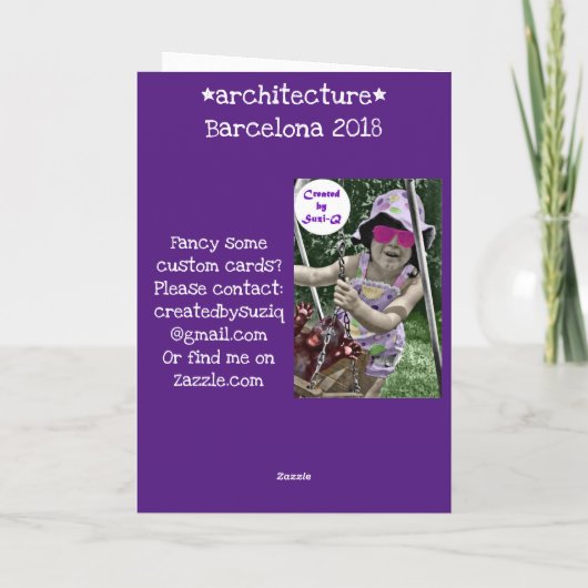 Bishops Bridge Barcelona Karte (Rückseite)