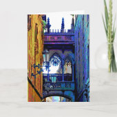 Bishops Bridge Barcelona Karte (Vorderseite)
