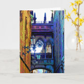 Bishops Bridge Barcelona Karte (Gelbe Blume)
