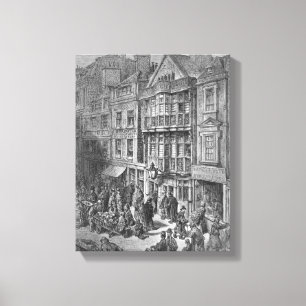 Bishopsgate Straße Leinwanddruck