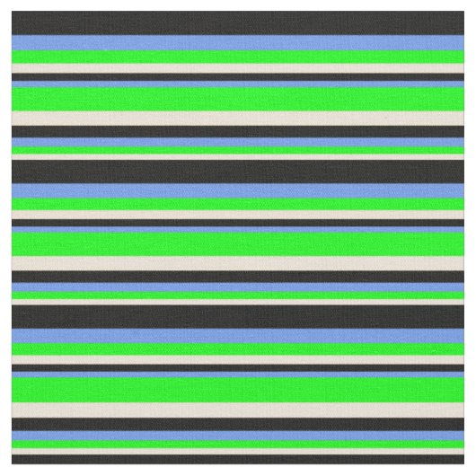 Bisken, Limon, Cornfllower Blau und Schwarzes Must Stoff (Nahaufnahme)