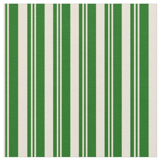 Bisken und dunkelgrüne Streifen Stoff (Nahaufnahme)