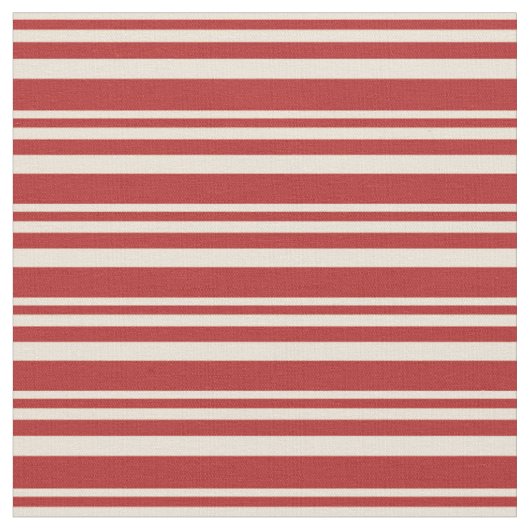 Bisken und Rot Streifen/Muster Stoff (Nahaufnahme)