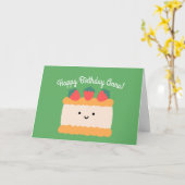 Biskuitkuchen | Glückliche Geburtstagsgrüße geklap Karte (Gelbe Blume)