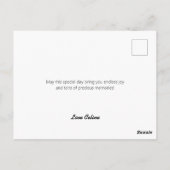 Biskuitkuchen Postkarte (Rückseite)