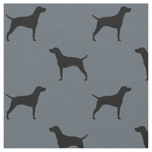 Bisla Hund-Silhouette-Muster Stoff (Nahaufnahme)