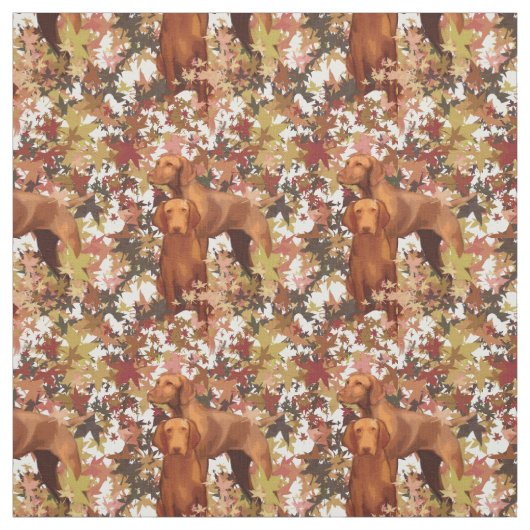 Bisla und Herbstblätter Stoff (Muster)