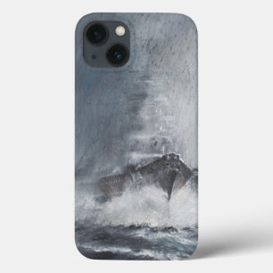 Bismarck durch Vorhänge des Regen-Schneeregens iPhone 13 Hülle