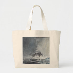 Bismarck durch Vorhänge des Regen-Schneeregens Jumbo Stoffbeutel