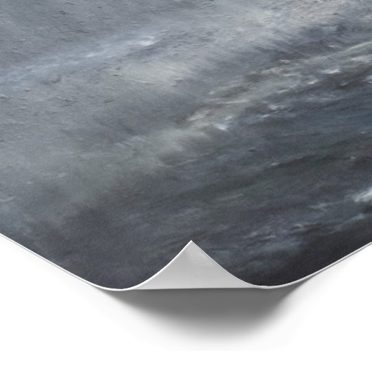 Bismarck durch Vorhänge von Regenschlamm Poster (Ecke)