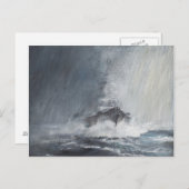 Bismarck durch Vorhänge von Regenschlamm Postkarte (Vorne/Hinten)