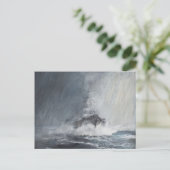 Bismarck durch Vorhänge von Regenschlamm Postkarte (Stehend Vorderseite)