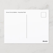 Bismarck German Battleship - Vintage Naval Poster Postkarte (Rückseite)