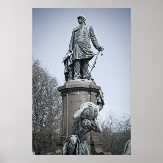 Bismarck Memorial in Berlin Poster (Vorne)