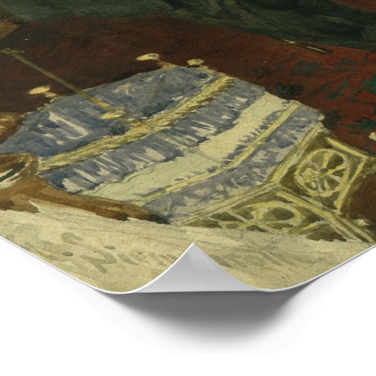 Bismarck mit Kaiser Wilhelm I Poster (Ecke)